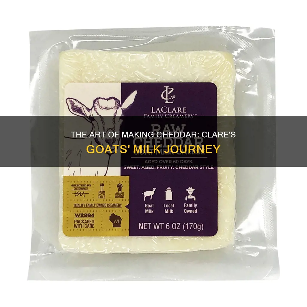 what in goats milk cheddar cheese la clare