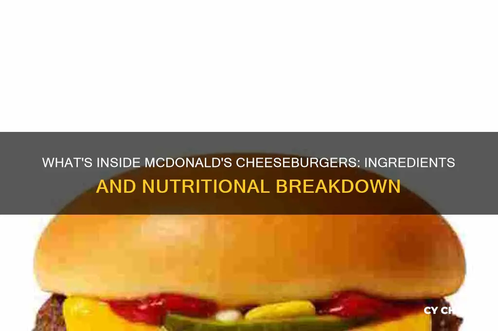 what in mcdonald cheese burgers