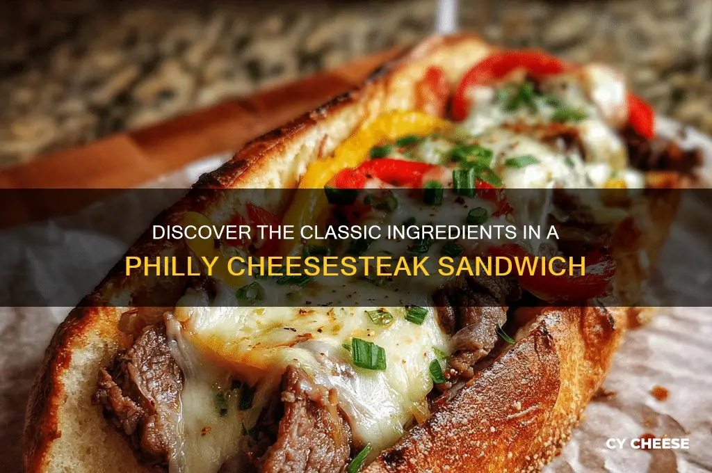 what ingredients are in a philly cheese steak