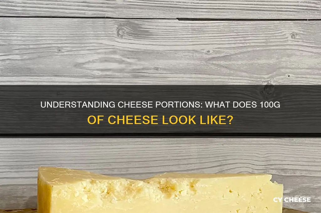 what is 100g of cheese