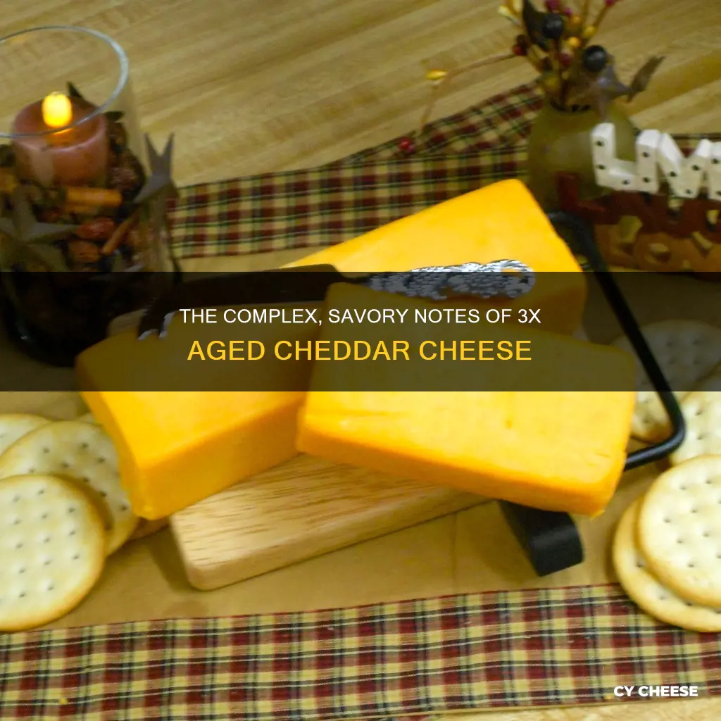 what is 3x aged cheddar cheese