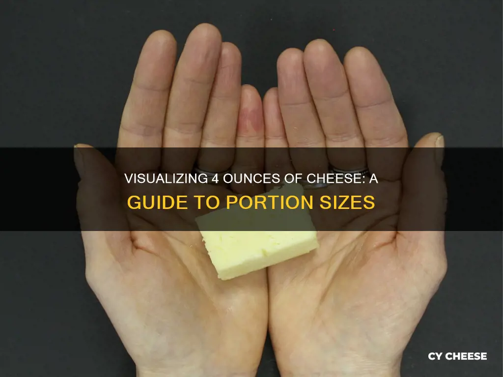 what is 4 ounces of cheese look like