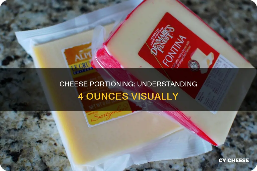 what is 4 ounces of cheese look like