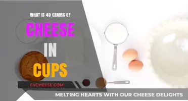 Cheese Conversion: 40 Grams Equals How Many Cups?