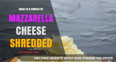 Shredded Mozzarella Cheese: Understanding the Measure of 6 Ounces