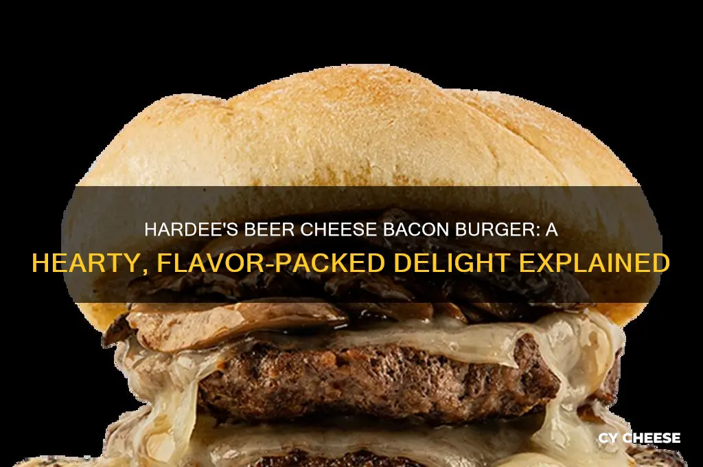 what is a beer cheese bacon burger from hardees