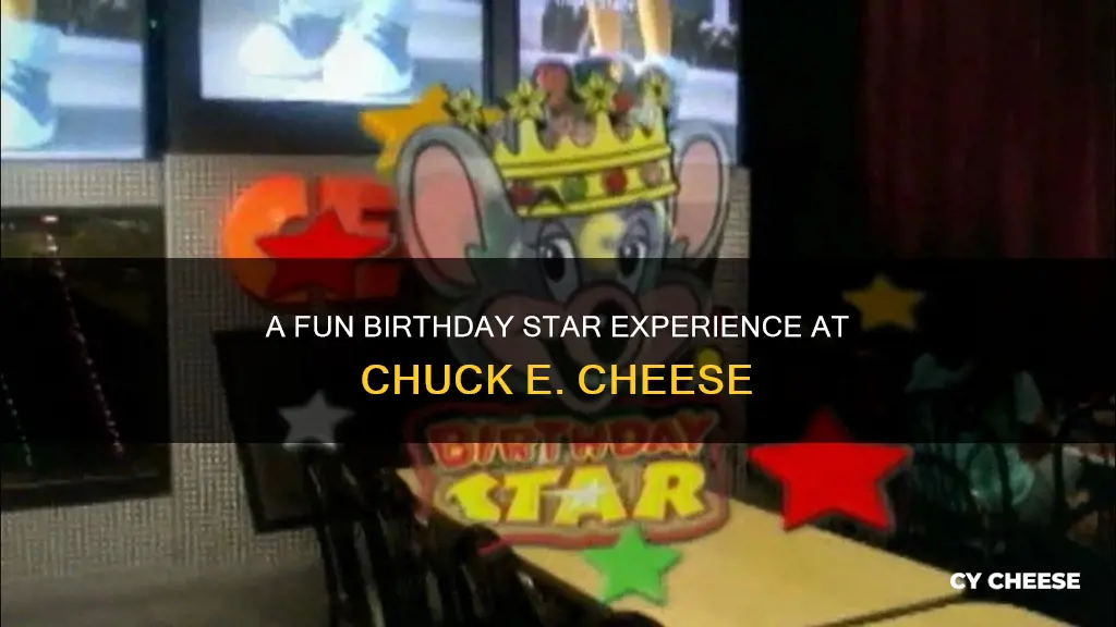 what is a birthday star at chuck e cheese