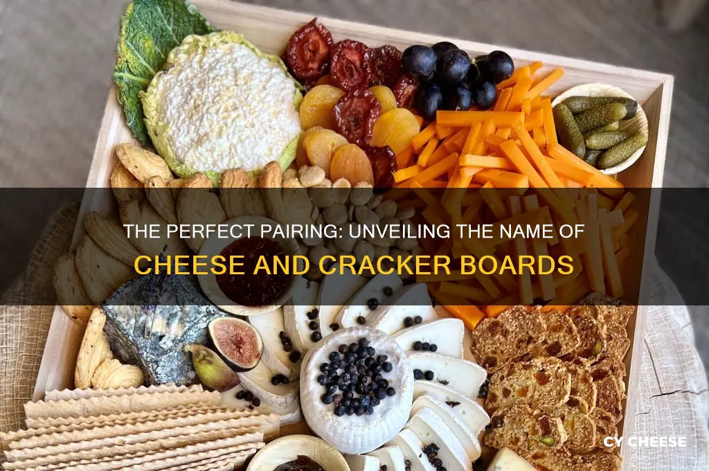 what is a cheese and cracker board called