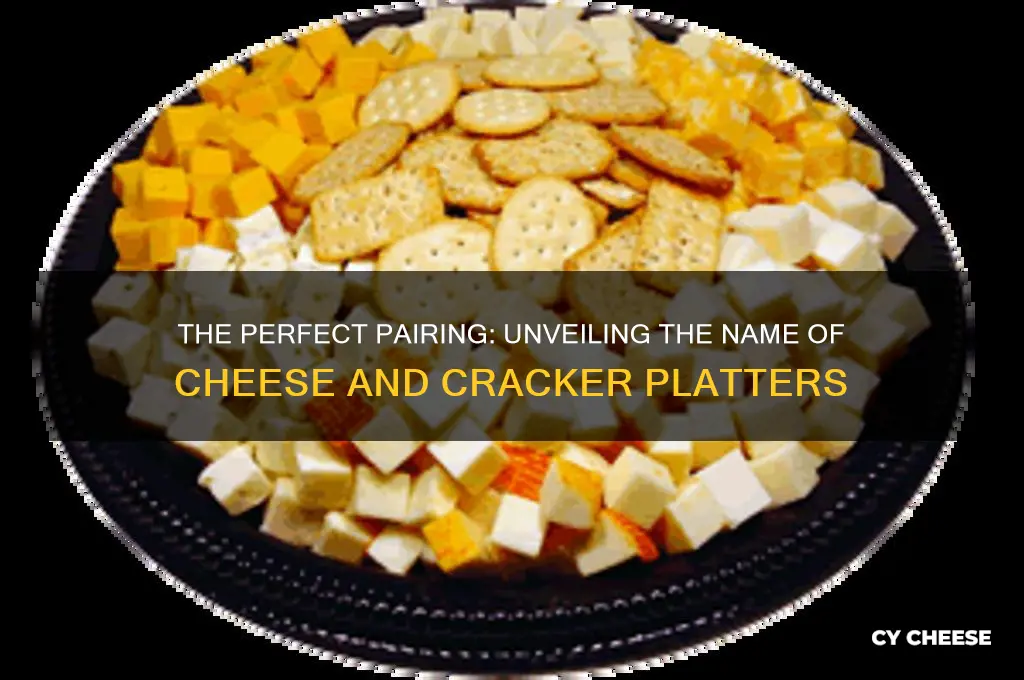 what is a cheese and cracker platter called
