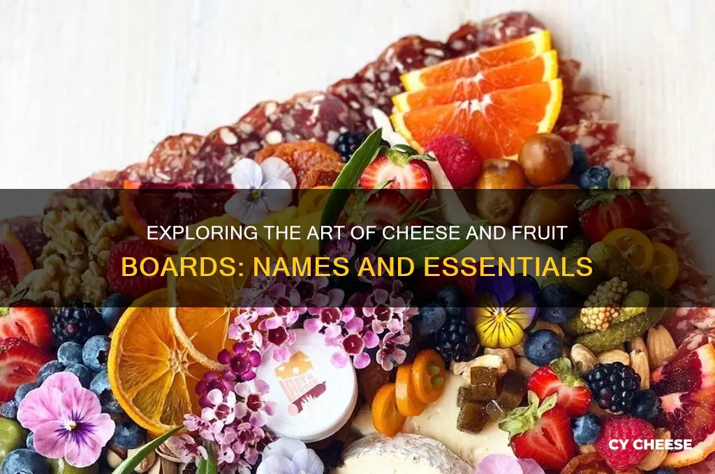 what is a cheese and fruit board called
