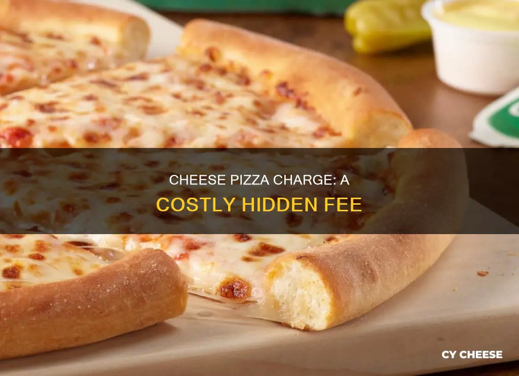 what is a cheese pizza charge