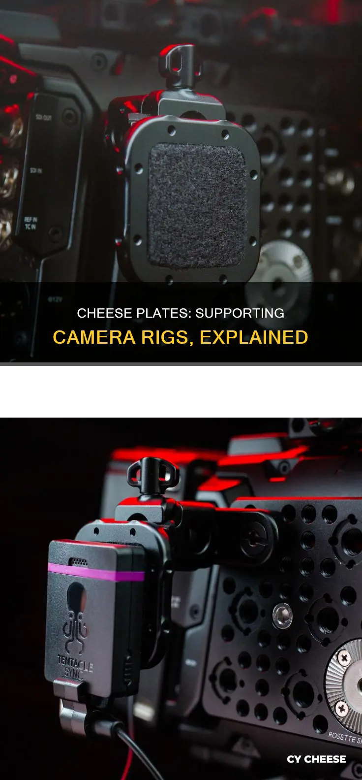 what is a cheese plate used for on camera rig