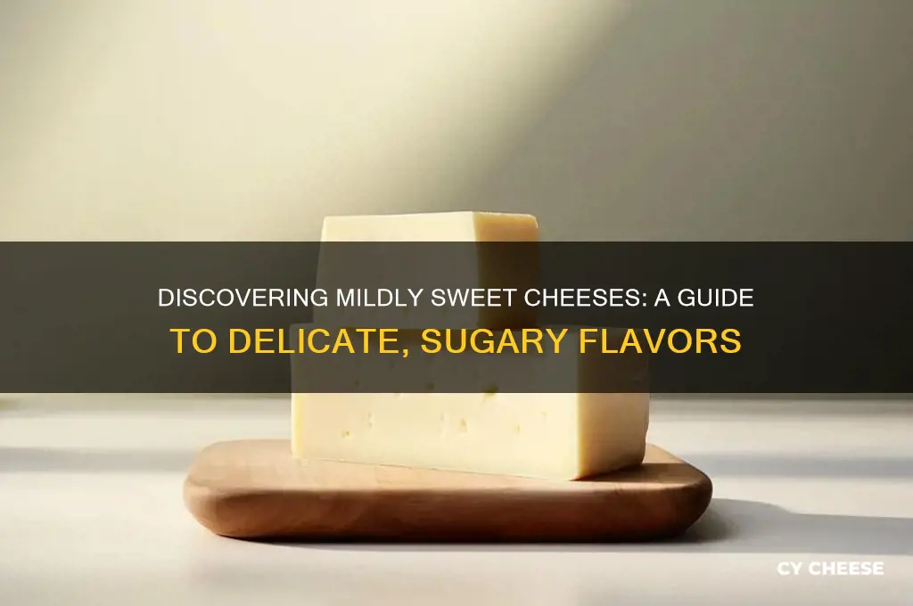 what is a cheese with a slightly sweet taste