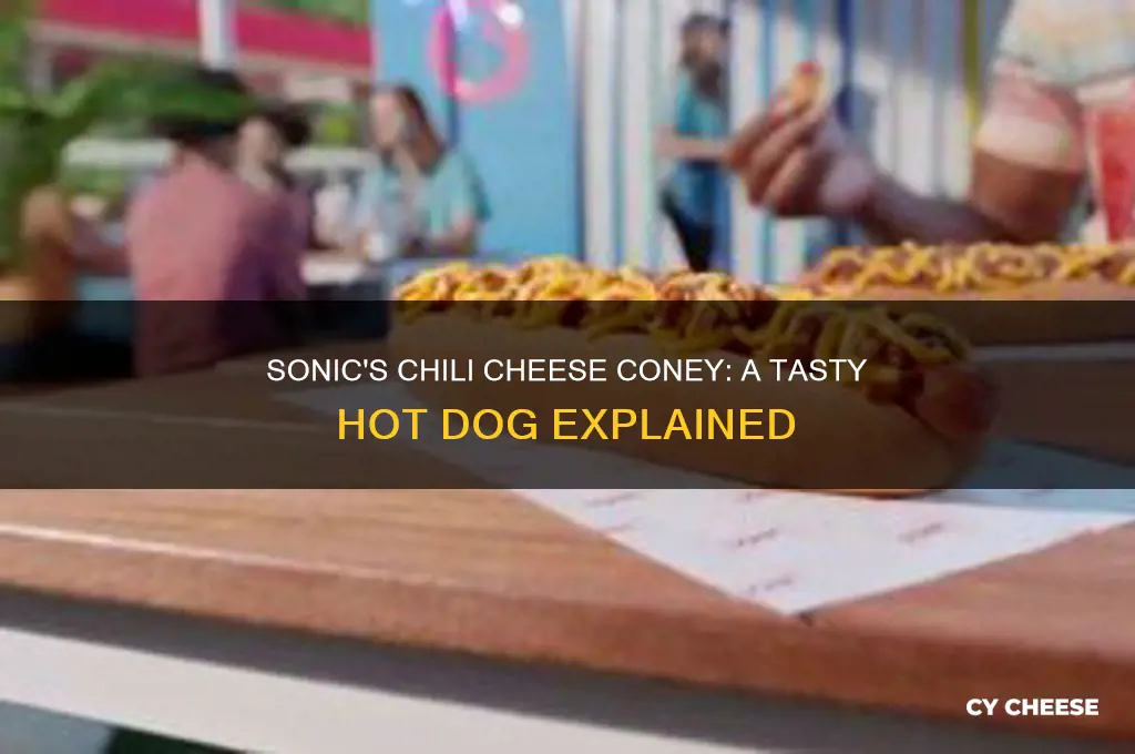 what is a chili cheese coney from sonic