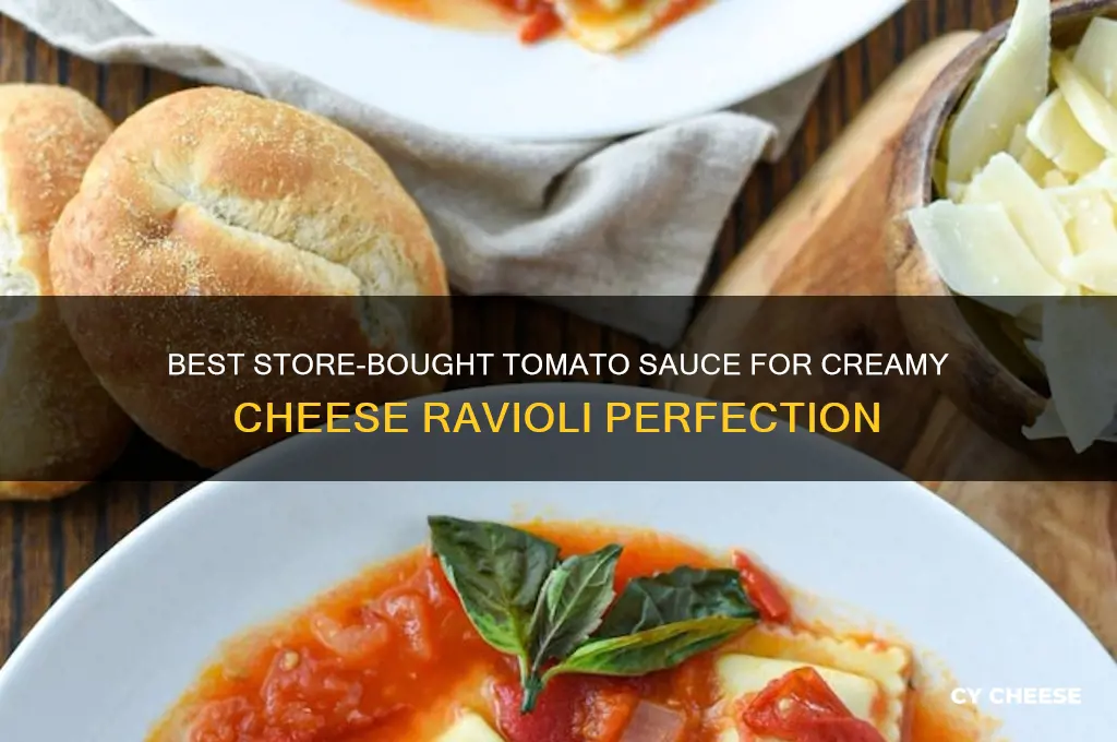 what is a good store-bought tomato sauce for cheese ravioli