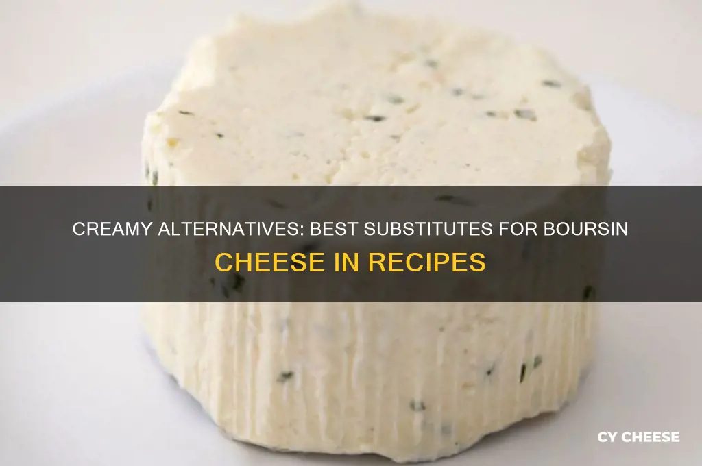 what is a good substitute for boursin cheese