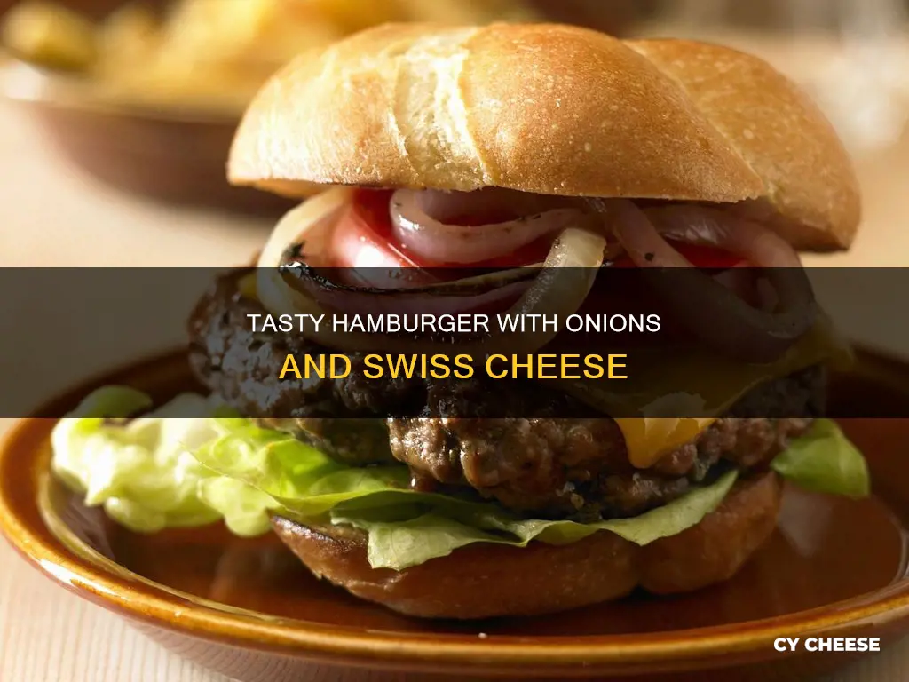 what is a hamburger onions and swiss cheese