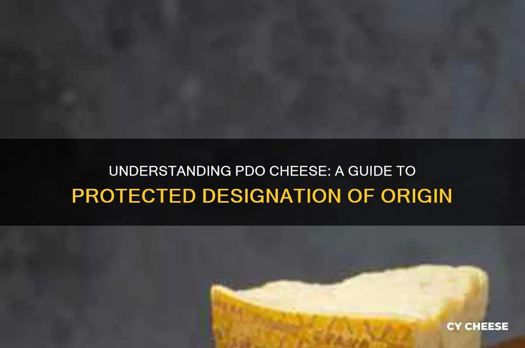 what is a pdo cheese