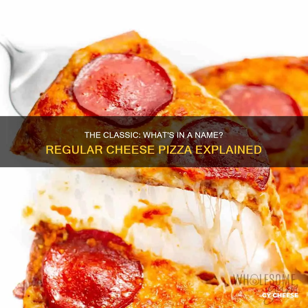 what is a regular cheese pizza called