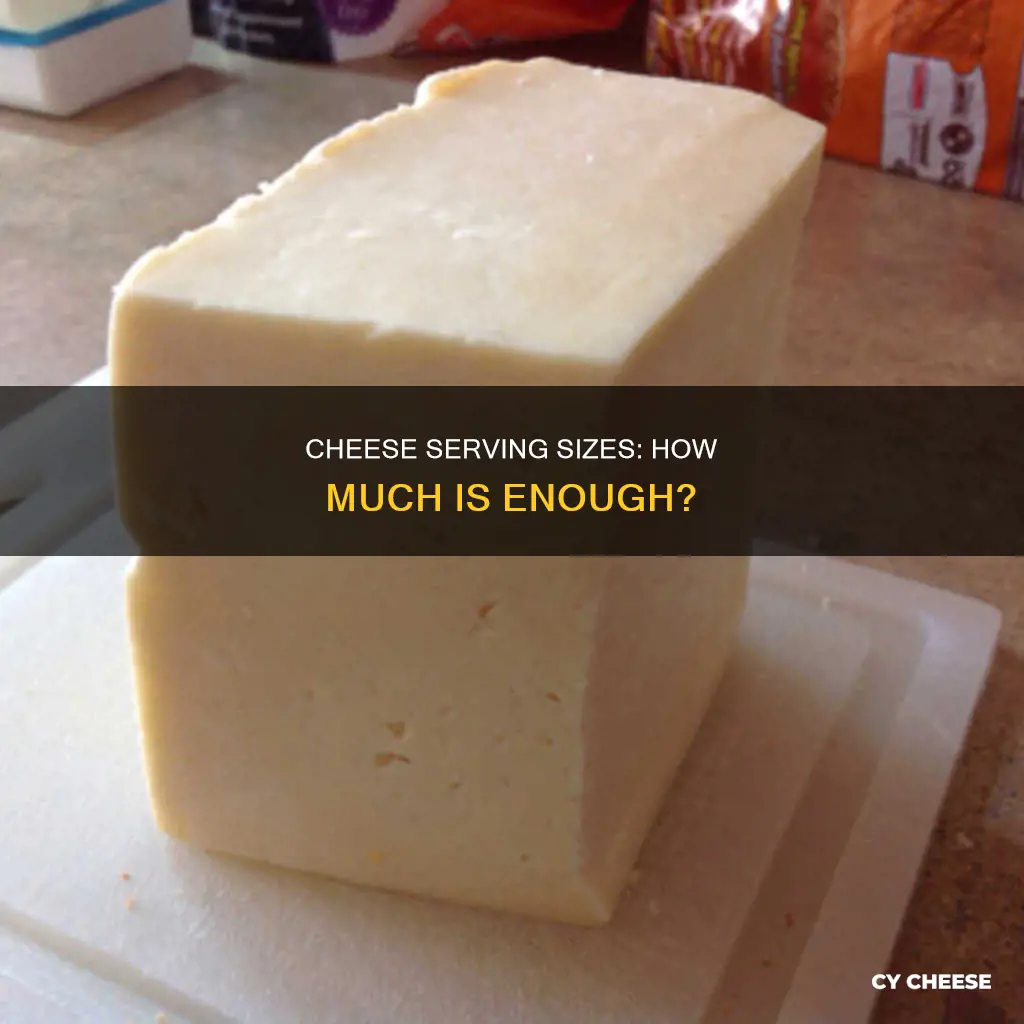 what is a serving of cheese