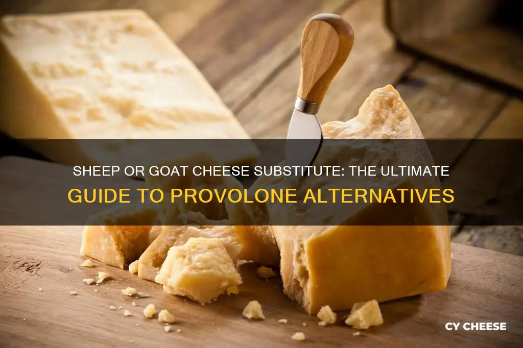 what is a sheep or goat cheese subsitute for provolone