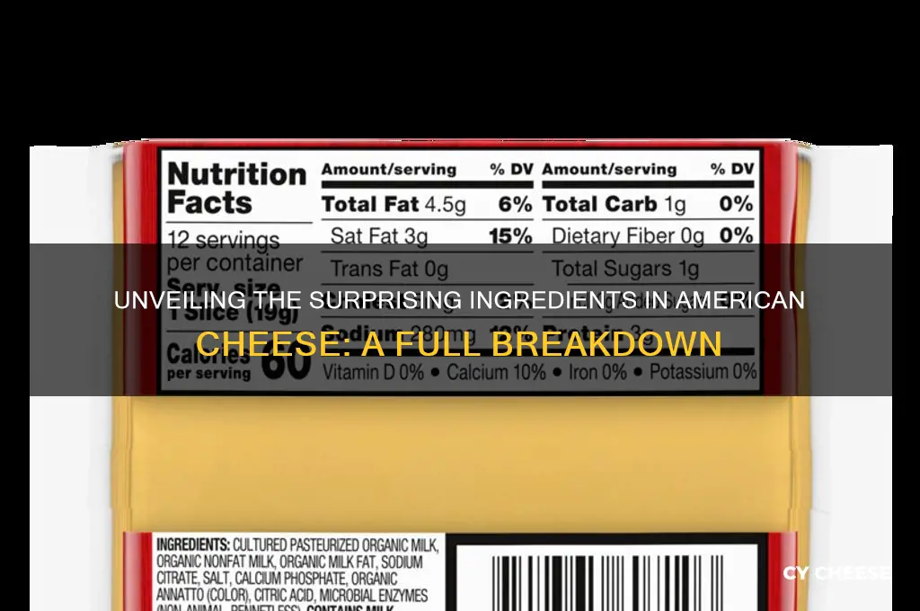 what is american cheese ingredients