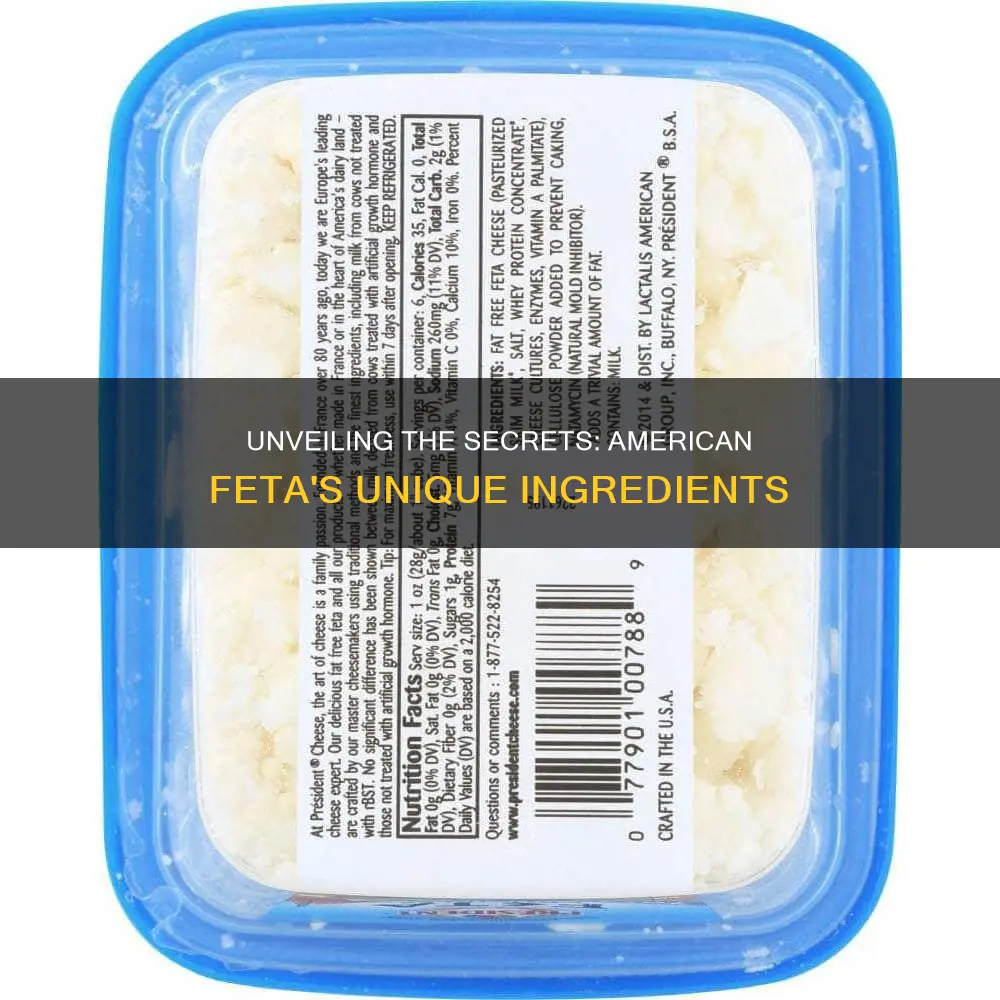 what is american feta cheese made of