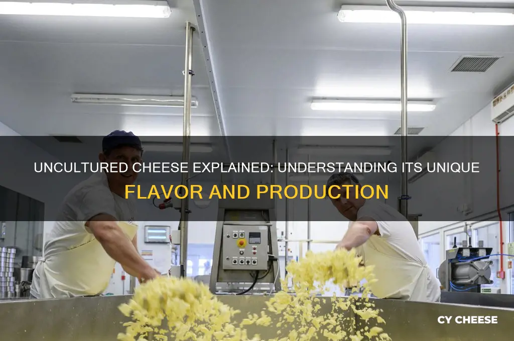 what is an uncultured cheese