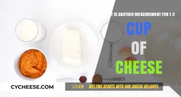 Measuring Cheese: Easy Alternative to 1/3 Cup