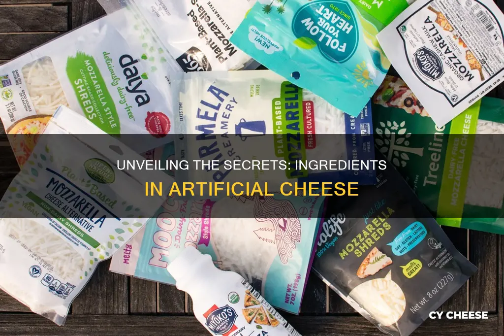 what is artificial cheese made from