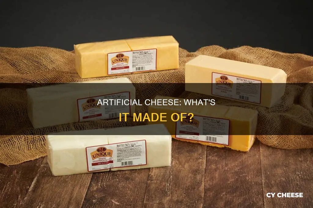 what is artificial cheese made from