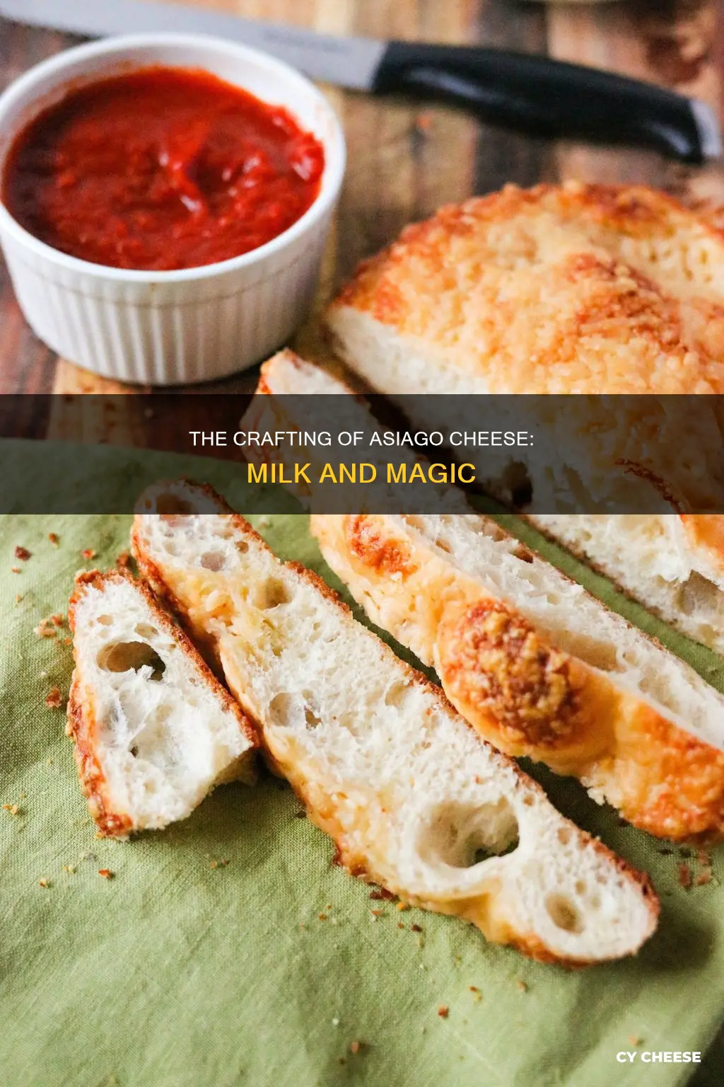 what is asiago cheese made from