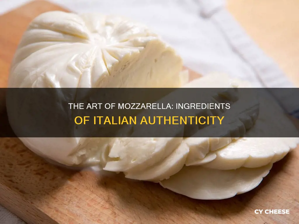 what is authentic italian mozzarella cheese made from