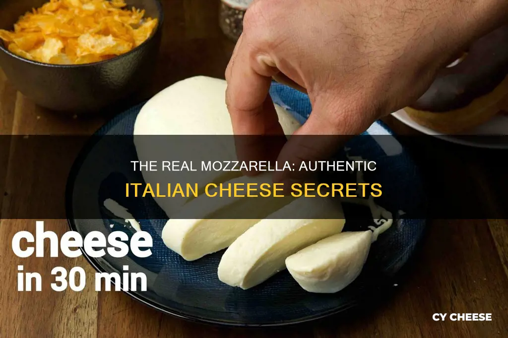 what is authentic italian mozzarella cheese made from