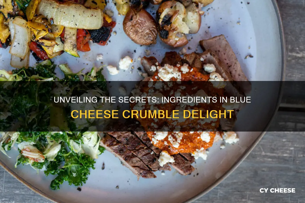 what is blue cheese crumbles made of