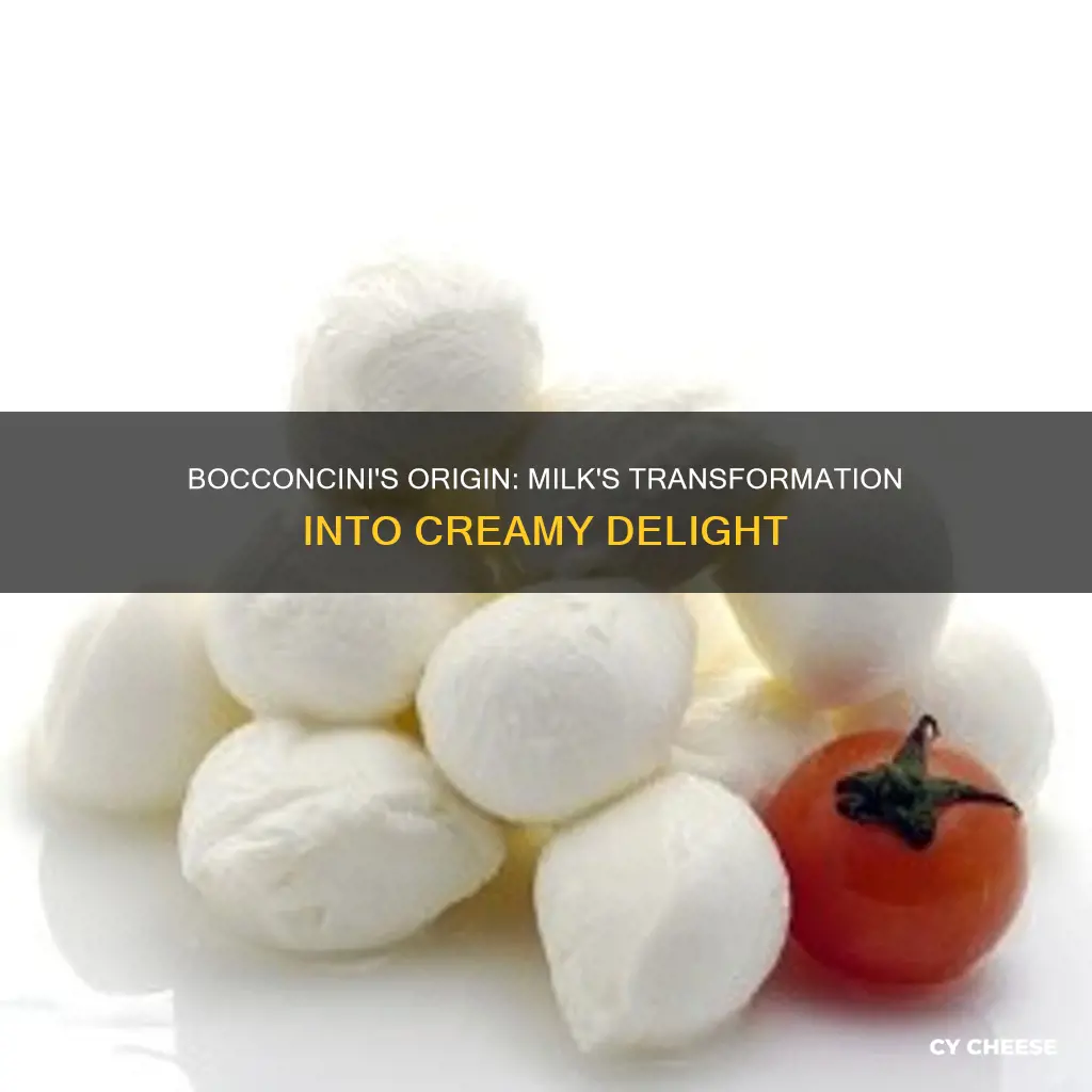 what is bocconcini cheese made from