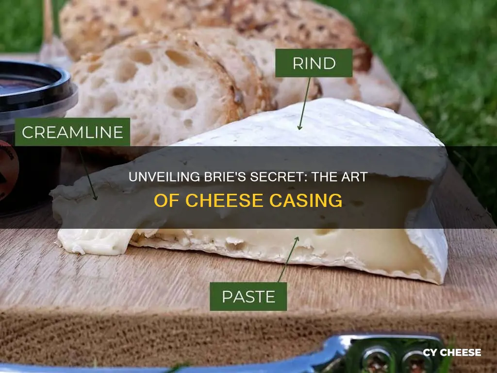 what is brie cheese casing made of