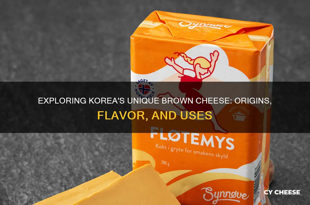 what is brown cheese korea