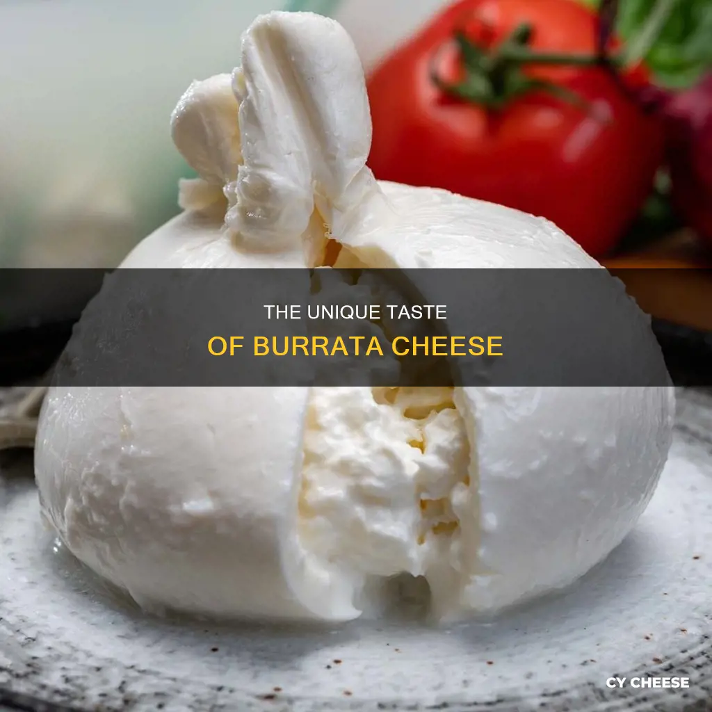 what is burrata cheese taste like