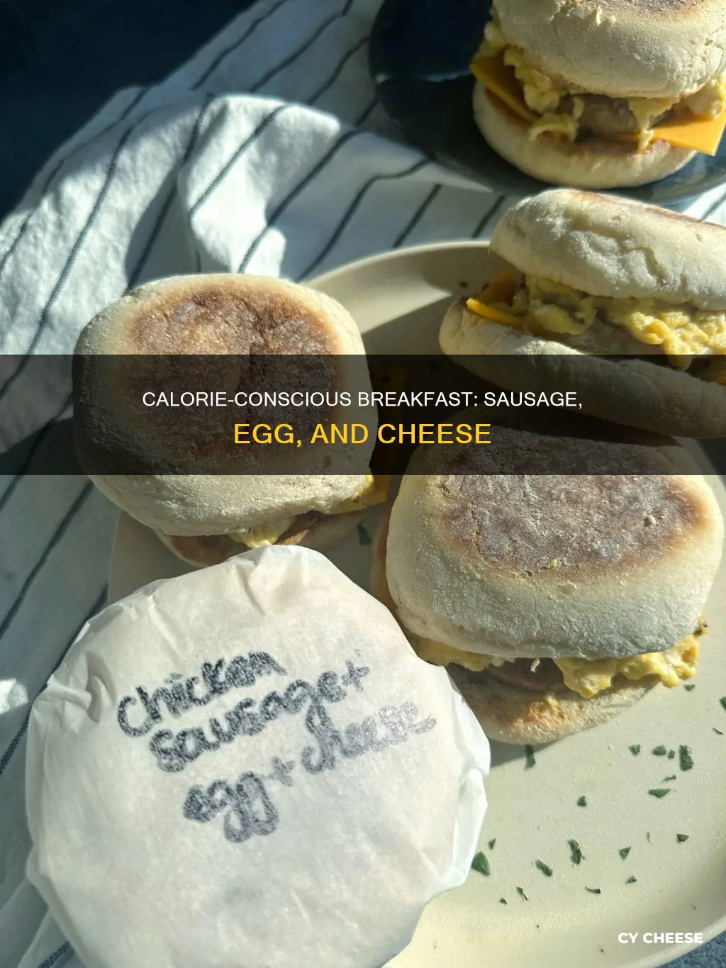 what is calorie count sausage egg & cheese