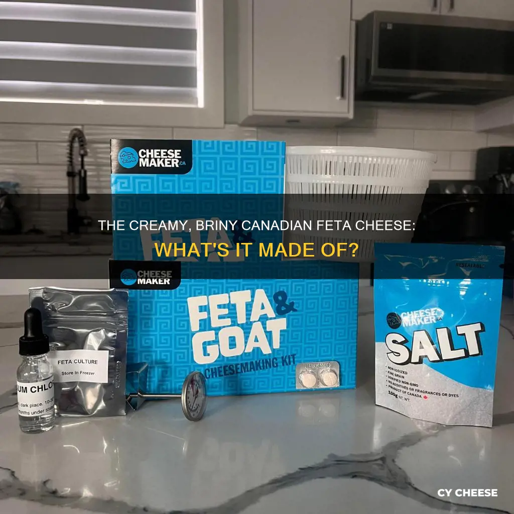 what is canadian feta cheese made from