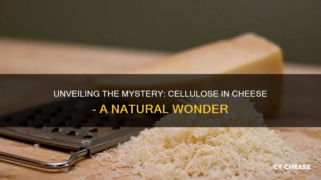 what is cellulose in cheese made from