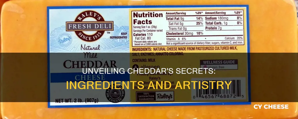 what is cheddar cheese ingredients