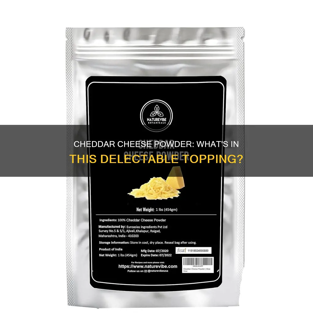 what is cheddar cheese powder made of