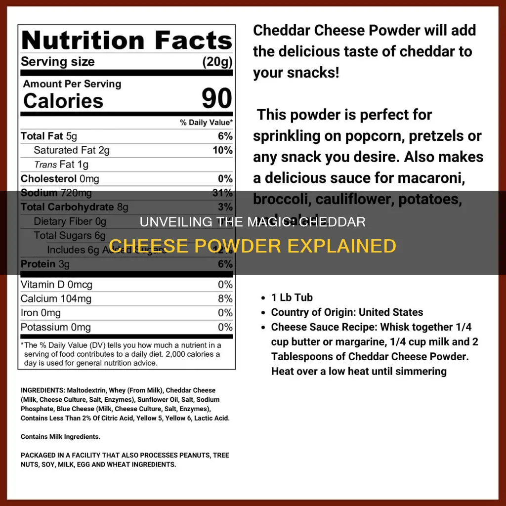 what is cheddar cheese powder