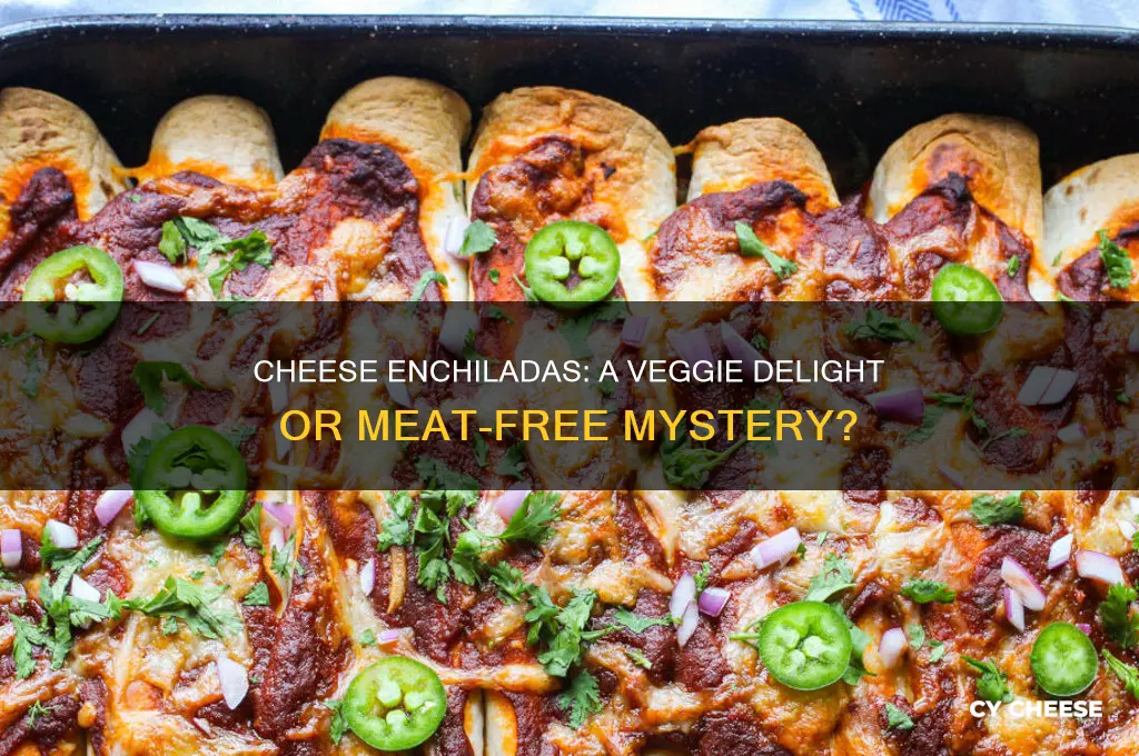 what is cheese enchiladas a vegetable or meat
