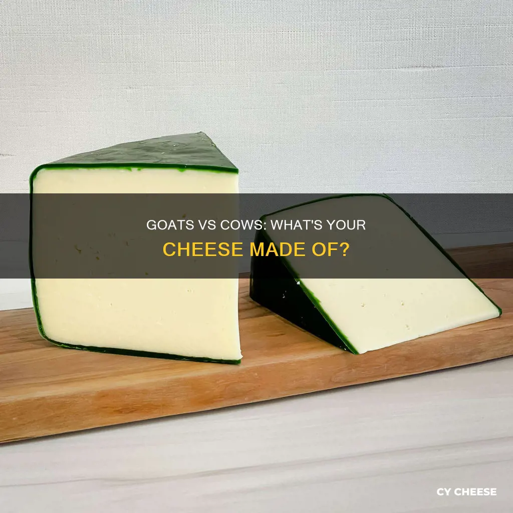 what is cheese made from goatsvor cows