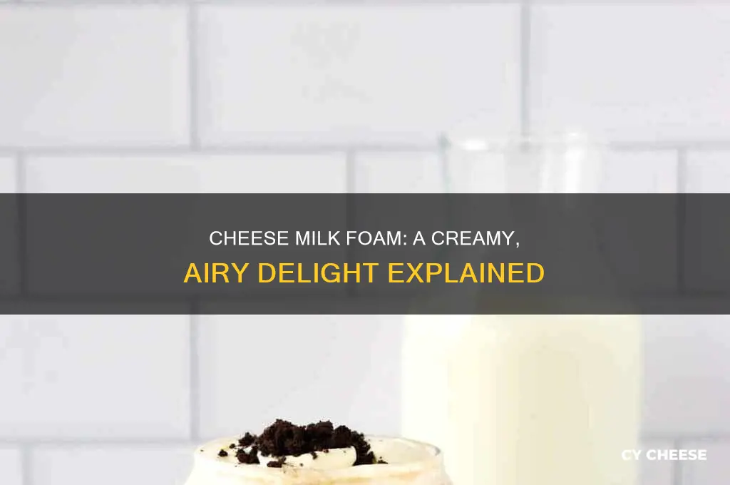 what is cheese milk foam