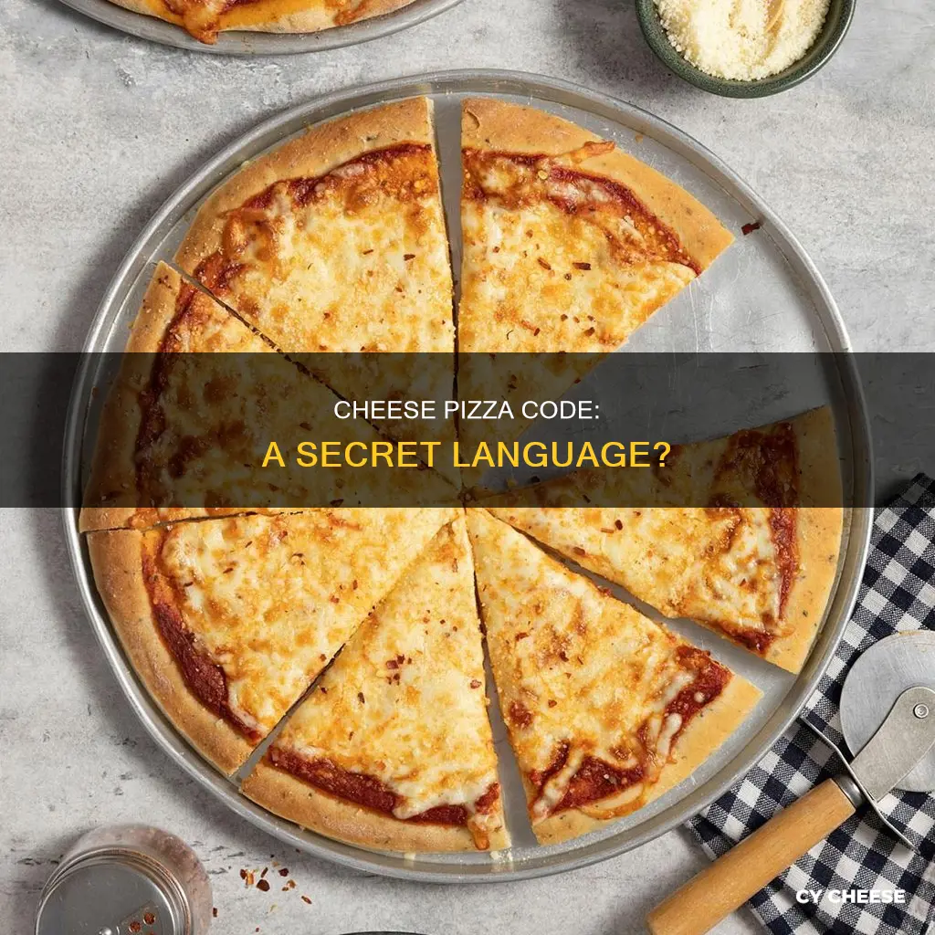 what is cheese pizza code for