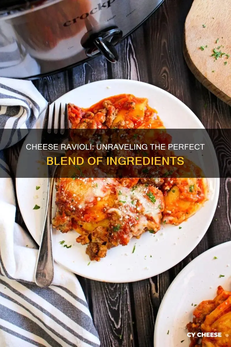 what is cheese ravioli made of